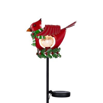 Red Shed 32.5 in. Cardinal Solar Yard Stake