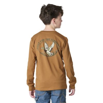 Carhartt Child Boy Long-Sleeve Duck Pocket T-shirt