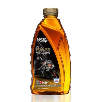 Ultra1Plus 1 qt. SAE 15W-50 Synthetic 4-Cycle Engine Oil, API SN JASO MA2