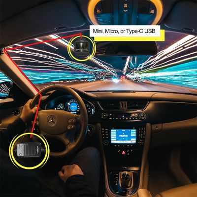 Image showing  Smart Hardwire Kit Pro with Mini, Micro USB, USB-C , Works for Most Dash Cam in the Market