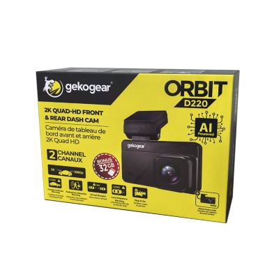 Image showing 6 th Gekogear 2K/ 1K Dual AI Powered Dash Camera