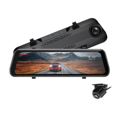 Gekogear 10 in. Rearview Mirror 1080P Dash Camaera and Back Up Camera