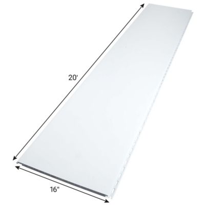 Image showing  DURACLAD .50 in. WHITE PVC Interlocking Multiwall Panel 16 x 240 in.