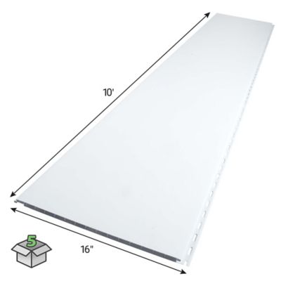 Image showing  DURACLAD .50 in. WHITE PVC Interlocking Multiwall Panels 16 x 120 in., 5 pk.