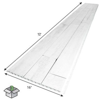 Palram Designer Series .50 in. SHIPLAP 16 x 144 in., 3 pk.