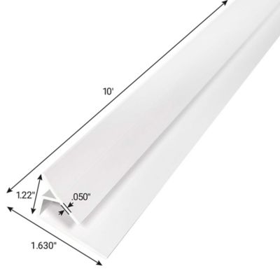 Image showing  DURACLAD INSIDE CORNER COVE PVC 120 in.