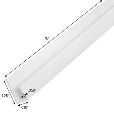 Image showing  DURACLAD J CHANNEL PVC 120 in.