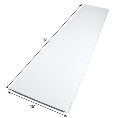 Image showing  DURACLAD .50 in. WHITE PVC Interlocking Multiwall Panel 16 x 192 in.