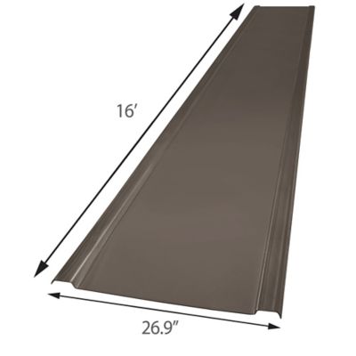 Image showing  26.9 in. x 16 ft. x .118 Corrugated Polycarbonate Roof Panel in Bronze, 5 pk.