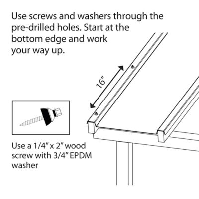 Image showing 5 th EZ Glaze 26.9 in. x 16 ft. x .118 Corrugated Polycarbonate Roof Panel in Clear