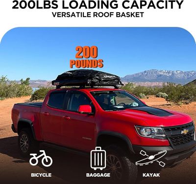 Image showing  200 LBS Roof Rack Rooftop Cargo Carrier