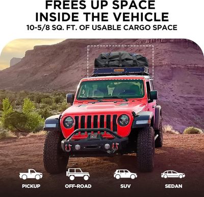 Image showing 5 th Rockland 200 lb. Roof Rack Rooftop Cargo Carrier