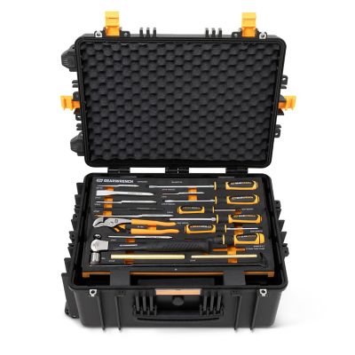 Image showing  185 pc. 1/4in., 3/8in., and 1/2in. Drive GMTK Tool Kit in Foam Trays with Heavy Duty Tool Carrier