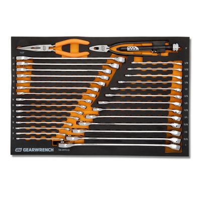 Image showing  185 pc. 1/4in., 3/8in., and 1/2in. Drive GMTK Tool Kit in Foam Trays with Heavy Duty Tool Carrier