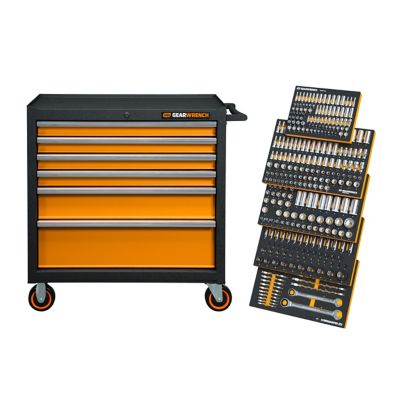 GEARWRENCH 358 pc. MEGAMOD Mechanics Tool Set in Modular Foam Trays with Storage Unit