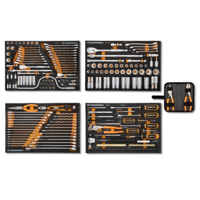 GEARWRENCH 184 pc. 1/4in., 3/8in., and 1/2in. Drive GMTK Tool Kit in Foam Trays
