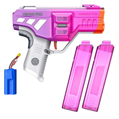 Image showing  Nitroshot+ Venom Pro UV Half-Length Full-Auto Pro Motorized Blaster - Shoots Up to 7 Darts per Second