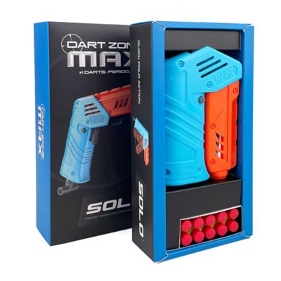 Image showing  Max Solo Pro Foam Dart Blaster Pistol - Quick Fold Action & 10 Half-Length Darts - 120 ft.G107 Range
