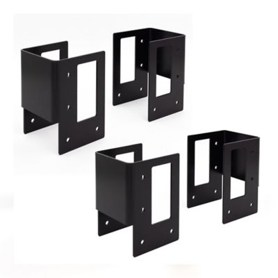 Tie Down Customizable Heavy-Duty Firewood Rack Bracket Kit, 4 pk.