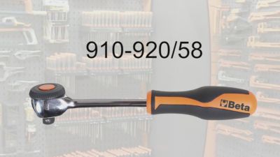 Image showing  900/58 1/4 in. Drive Reversible Ratchet with Rotating Handle, 52 Tooth Count