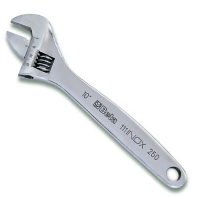 Beta Tools 111INOX/200 Stainless Steel Adjustable Wrench, 24-58mm