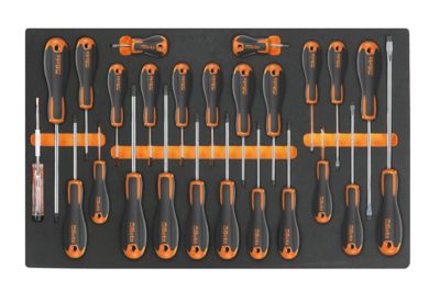 Beta Tools M213 25 pc. Easy Screwdriver Set - Slotted, Phillips and Torx with Foam Tray