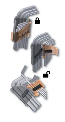 Image showing  97BTX Set of 8 Torx Star Keys with Ball End and Holder, T9-T40