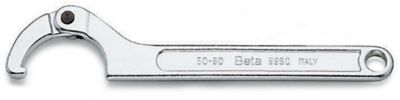 Beta Tools 99SQ Adjustable Hook Spanner Wrench with Square Nose 120-180mm