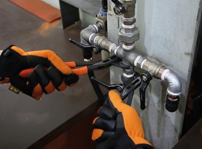 Image showing 5 th Beta Tools 1048N 10-inch Slip Joint Pliers, Chrome Vanadium Steel, Slip-Proof PVC Handles, Jaw Capacity 38-46mm