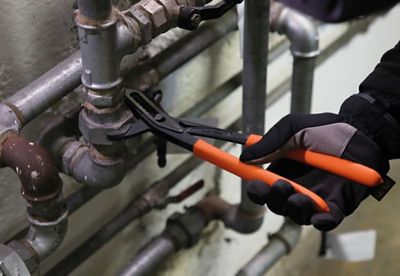 Image showing 6 th Beta Tools 1048N 10-inch Slip Joint Pliers, Chrome Vanadium Steel, Slip-Proof PVC Handles, Jaw Capacity 38-46mm