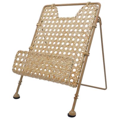 Red ShedMetal & Cane Book Stand, 10.3 in.