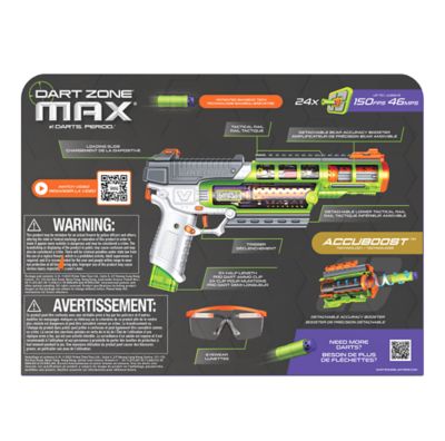 Image showing  Nitroshot+ Volcanic Pro Blaster - Clip-fed Half-Length Dart Blaster - 14+