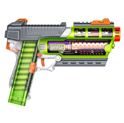 Image showing  Nitroshot+ Volcanic Pro Blaster - Clip-fed Half-Length Dart Blaster - 14+