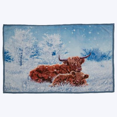 Red Shed Frosty Morning Cuddles Sherpa Fleece Throw Blanket, 50 x 70in.