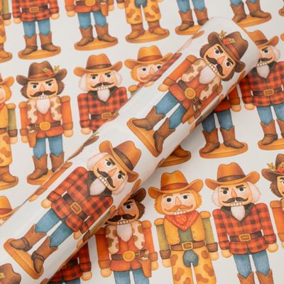 Red Shed Giftwrap, Cowboy Nutcrackers