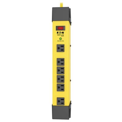 Image showing  6-AC Outlet Protect It! Industrial Safety Surge Protector Power Strip with Cord Wrap, 15 ft. Cord