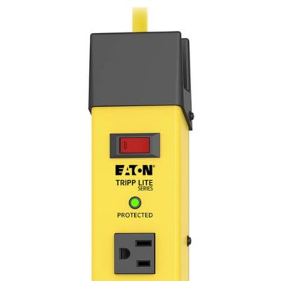 Image showing  6-AC Outlet Protect It! Industrial Safety Surge Protector Power Strip with Cord Wrap, 9 ft. Cord
