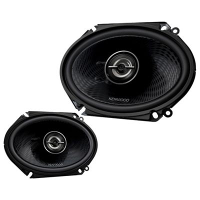 KENWOOD Custom Fit 6 in. x 8 in. 2-Way Full-Range Car Speakers, 2 Pack