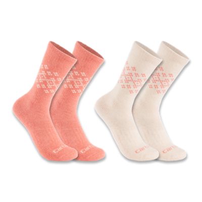 Carhartt Midweight Synthetic-Wool Blend Fairisle Crew Sock, 2 pk.