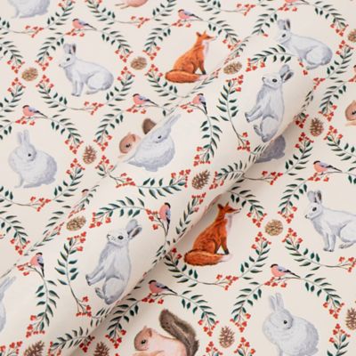 Red Shed Woodland Animals Christmas Wrapping Paper