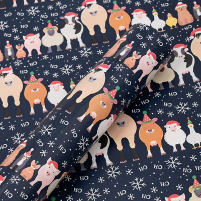 Red Shed Snow Party Animal Christmas Wrapping Paper, 40 in. x 75 sq. ft.