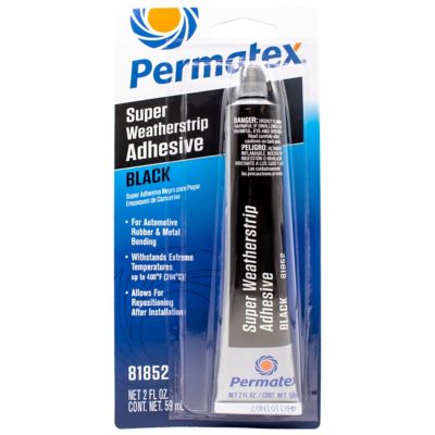Permatex Super Weatherstrip Adhesive Black 2 oz