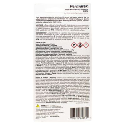 Image showing  Super Weatherstrip Adhesive Black 2 oz