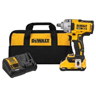 DEWALT 20 V 1/2 in. DR Mid Range Impact Wrench Kit