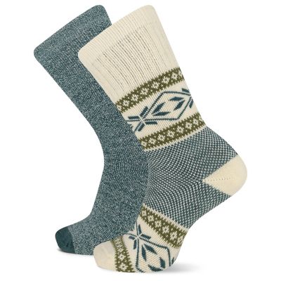 Blue Mountain Women's Heavyweight Crew Socks, 2-Pairs