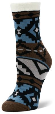 Little Hotties Blocky Aztec Double Layer Crew Socks, 1 Pair