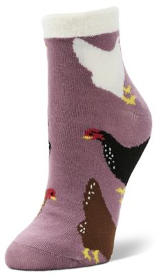 Little Hotties Chickens Double Layer Quarter Socks, 1 Pair