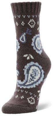 Little Hotties Floral Paisley Cozy Crew Socks, 1 Pair