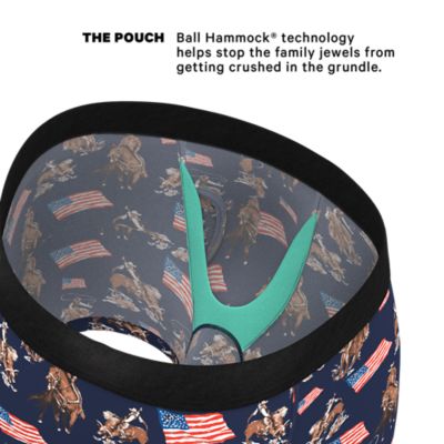 Image showing  Americana Cowboy Ball Hammock Pouch Underwear With Fly