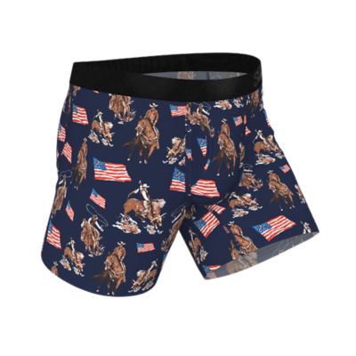Image showing  Americana Cowboy Ball Hammock Pouch Underwear With Fly